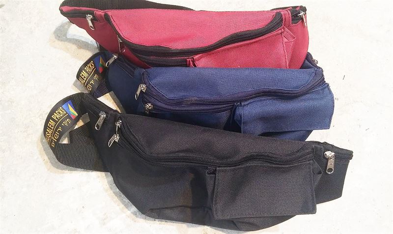 Pouch for the waist with  5 zippers - Model 173018